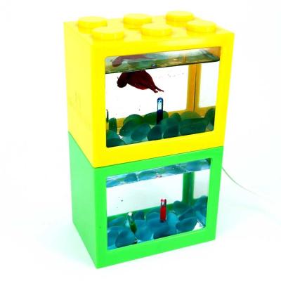 China Viable desktop small size acrylic aquarium for sale