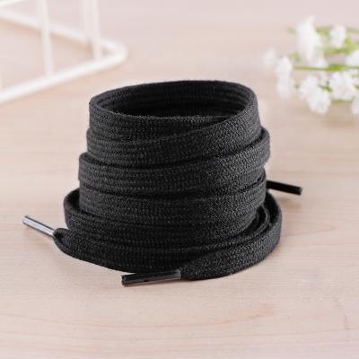 China 8mm AirJordan AJ1/AF1 Flat High Quality Flat Shoe Laces Canvas 1970s Conerse Sneakers Sports Lace Cotton Flat Unwaxed Laces for sale