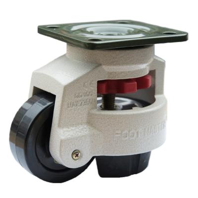 China High Quality 100F/S Nylon 500KGS Load Capacity Per Piece Leveling Adjustable Wheels Industrial Casters for sale