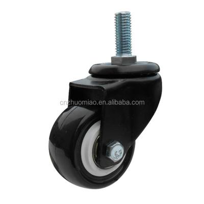 China 1.5 Inch Modern Furniture Caster Wheels And 2 Inch Small Mini Caster Wheels Universal Double Wheel Low Power Ball Bearing for sale