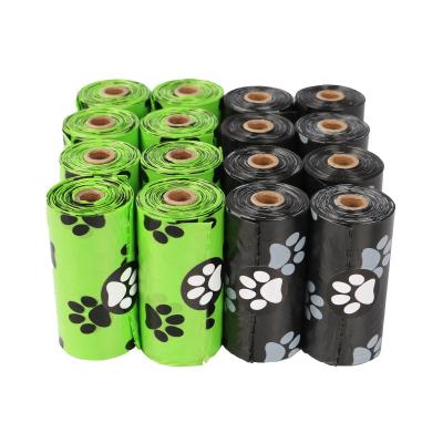 China Disposable Customized Colorful Biodegradable Pet Dog Cat Poop Waste Bag for sale