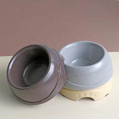 China Slow Feeding Biodegradable Bamboo Fiber Viable Food Grade Plant Fiber Dog Bowl Bowls Feeder Pet Water Bow For Dogs Cayts à venda