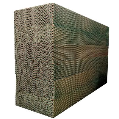 China Green Farms 2000x600x100mm 7090 Brown Evaporative Cooling Pad For Greenhouse Poultry Workshop Farm for sale