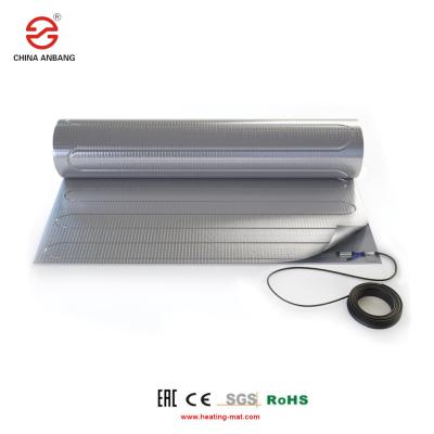 中国 Low Carbon Electric Foil Heating Mat Wood Floor PTFE Wire Aluminum Heating Mat 販売のため