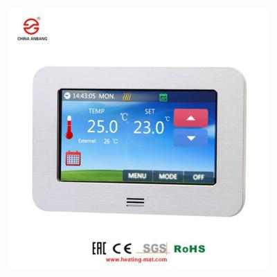 中国 weekly programs Direct Easy Installation thermostat for heating film 販売のため