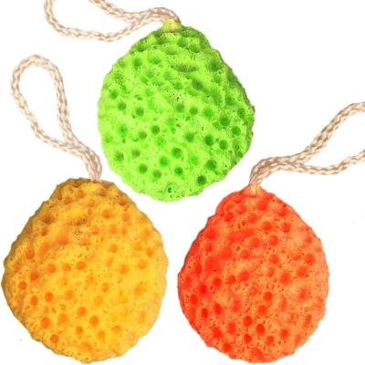 China EXFOLIATING Bath Sponge Loofahs Shower Exfoliating Scrubber Balls Sponge Body Exfoliating Cleaning Sponges for sale