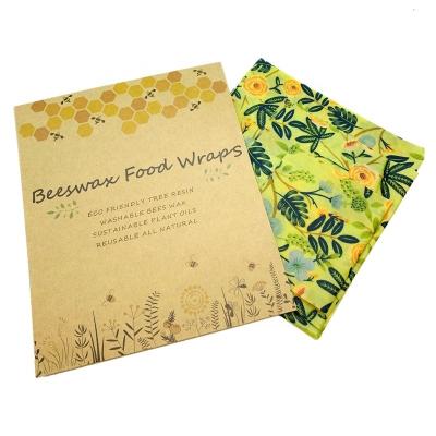 China Sustainable Organic Reusable Eco - Friendly Sandwich Kraft Paper Beeswax Food Wraps for sale