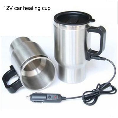 China China-chic New Stainless Steel Travel DC 12V Electric Car Vehicle Heating Kettle Tumbler Cup Mug for sale