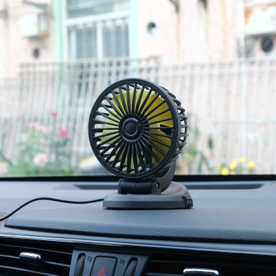 China Mini In-Dash ABS Electric Car Universal Rotatable Portable Vehicle Air Cooler Fan for sale