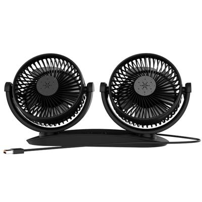 China High Quality Multifunctional ABS 360 Degrees Rotating USB Car Truck Home Air Cooling Fan for sale