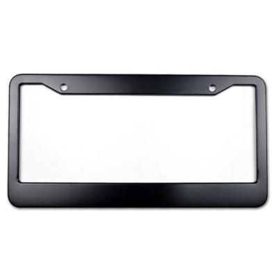 China No Logo Custom Colored Aluminum Alloy Car Vehicle American Canada License Plate Holder for sale