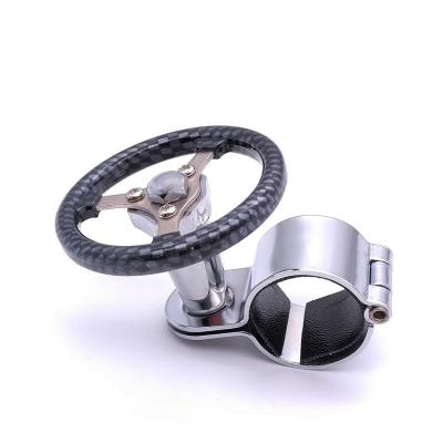 China China-chic New Amazon Metal Carbon Fiber Creative Car Vehicle Steering Wheel Auxiliary Booster for sale