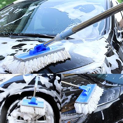 China For Car Wash Microfiber Car Flexible Adjustable Detachable Vehicle Cleaning Brush Wash Mop for sale