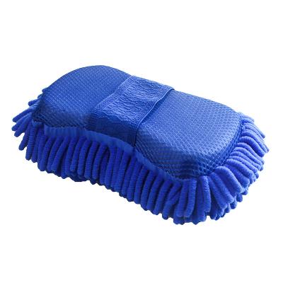 China For Universal Honeycomb Cheap Coral Car Wash Factory Price Chenille Wash Cleaning Gloves for sale