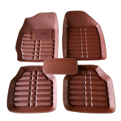 China China-chic promotional new universal car 5d leather vehicle foot floor mats full set for sale