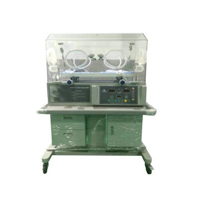 China RC-BIN3000BD Metal Double Walls Hood Baby Infant Incubator with Skin and Air Temperature Control for sale