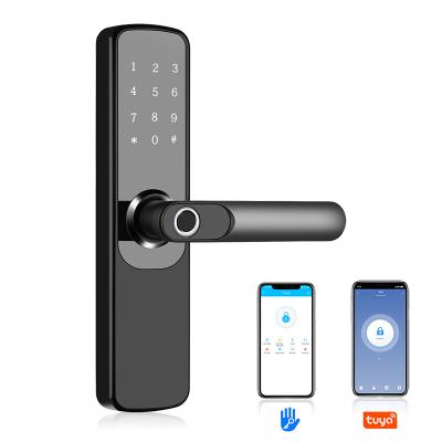 China Keyless 304 Stainless Steel GWSECU Fingerprint Smart Door Lock TTlock Biometric Electronic Locks for sale