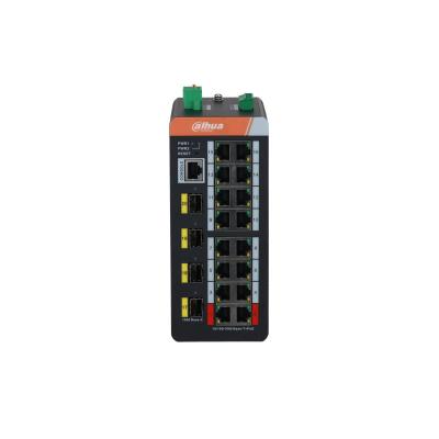 China Port POE PFS4420-16GT-DP DA hua 20 gigabit industrial switch with 16 port PoE for sale