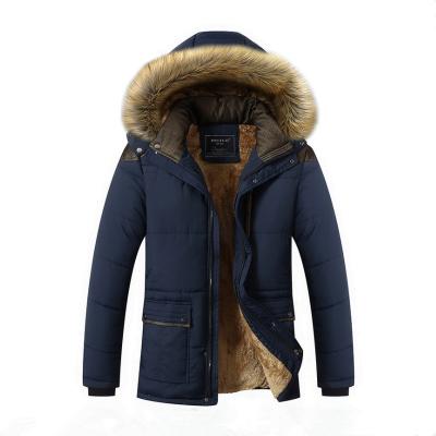 China Wholesale Custom Breathable Blank Men&'s Logo Coated Down Outer Thicken Winter Jacket Solid Color Warm Casual Stripper Jacket For Men for sale