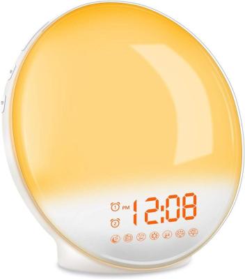 China Radio LK345 Smart Wake Up Light Sunrise Clock with RM and Alexa Speaker WIFI Radio Connection for sale