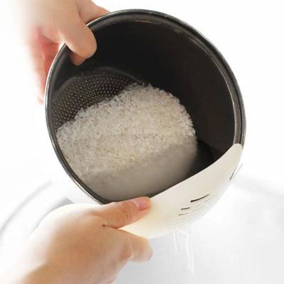 China Sustainable LK117 Multi-Function Kitchen Rice Cleaner Household Artifact Washing Tools Instrument Drainer Rice Laundering Spoon for sale