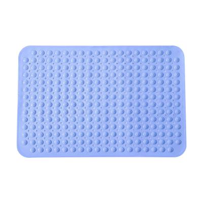 China Viable Bathtub Massage Anti-Slip Mat With Suction Cup And Drain Holes Machine Washable Shower Mat for sale