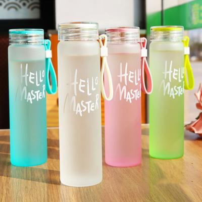 China Sustainable creative colorful water bottle LK100 gym frosted eco-friendly portable water bottle gift wholesale sports water bottles for sale