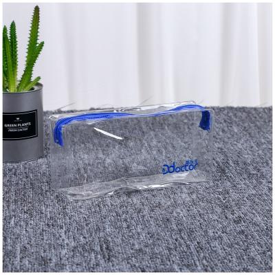 China Fashion Customized Logo OEM Clear PVC Bag Cosmetic Zipper Cosmetic Zipper Toiletry Bag for sale