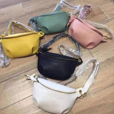 China 2019 new leather chest bag small CK bag NATIONAL tide female oblique female small bag wild leather purse for sale