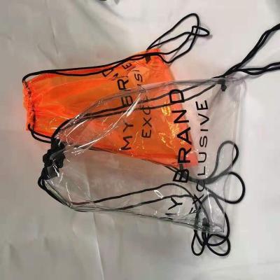 China PVC Beam Pouch Transparent TPU Handled PVC Backpack EVA Drawstring Bag Customized Waterproof Drawstring Bag for sale