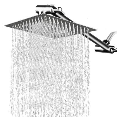 China Diverless Redge - HIGH PRESSURE rain shower head, high flow stainless steel square shower head, pressure boosting design for sale