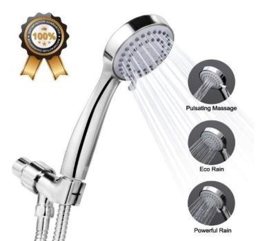 China With Diverter Redge High Pressure Handheld Shower Head With Powerful Shower Spray Against Low Pressure Water Supply Pipeline, Multi-functions for sale