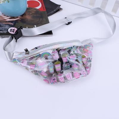 China 2020 Hot Selling Water Proof Colorful Animal PVC Pattern Waist Bag Chest Bags Women Fashion Jelly Fanny Packs for sale