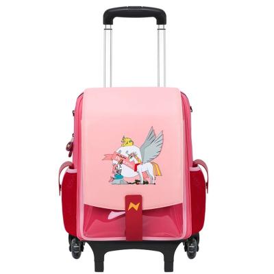 China Waterproof Pinkish Color Book Luggage Bags For Kids School Backpack for sale