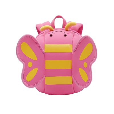 China Waterproof Anti-theft Neoprene Butterfly Design 3D Backpack Cartoon Child Backpack Girl Backpack for sale