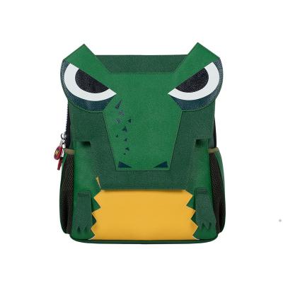 China 2019 Cartoon 3D Dinosaur Waterproof PU Dinosaur Design Kids School Bag Student Waterproof Bag For Boys Backpack for sale