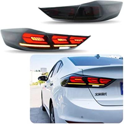 China Autolamp Glistuning Modified Supply LED Smoked Tail Light For 2017 2018 Elantra Sequential Rear Lamps for sale