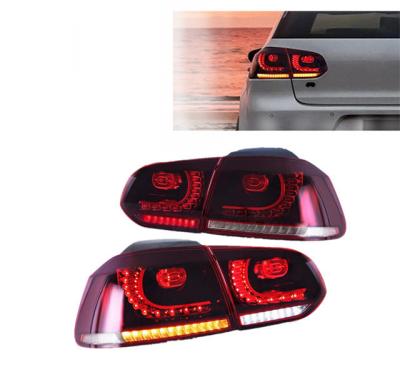 China Autolamp Glistuning Factory Supply Modified LED Sequential Tail Light For 2008-2013 Golf 6 MK6 Indicator Rear Light Red for sale