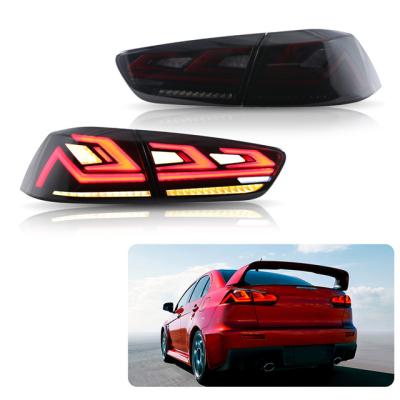 China Glistuning Modified Autolamp Smoked LED Tail Lights For 2008-2017 Mitsubishi Lancer and Lance EVO Assembly for sale