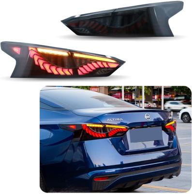 China Modified Autolamp Glistuning LED Tail Lights For Altima 2019-2022 With Sequential Indicator Rear Lamp Assembly Smoked for sale