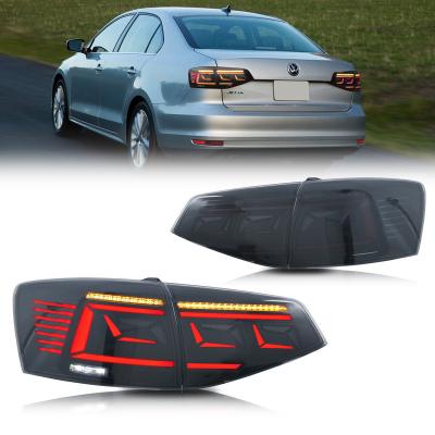 China Modified Autolamp Glistuning LED Tail Lights Compatible with Volkswagen Jetta 2015 Sequential Indicator Rear Lamp Assembly 2016 2017 2018 for sale