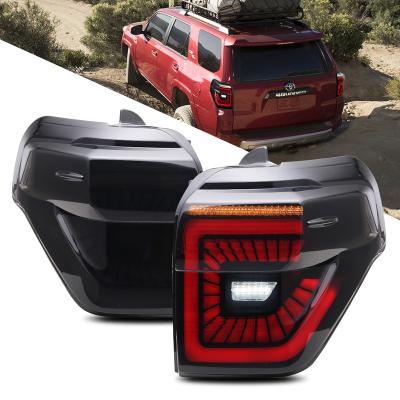 China Modified Autolamp GLISTUNING LED Tail Lights Compatible with Toyota 4-RUNNER 2010-2021 Dynamic Sequential Indicator Animation Rear Lamps Assembly for sale