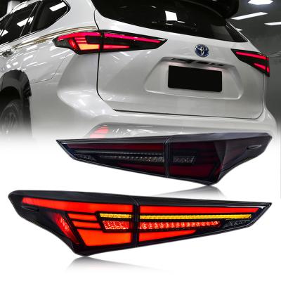 China Modified Autolamp GLISTUNING LED tail lights compatible with new high lander 2020 2021 2022 indicator tail lamp sequential assembly for sale