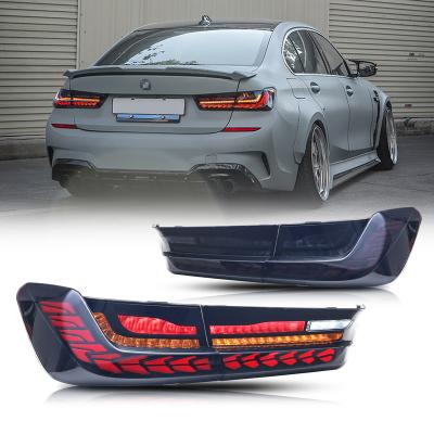 China Modified Autolamp GLISTUNING LED Tail Lights Compatible with BMW 3 Series G20 M3 2019-2022 Indicator Rear Lamp Sequential Assembly for sale