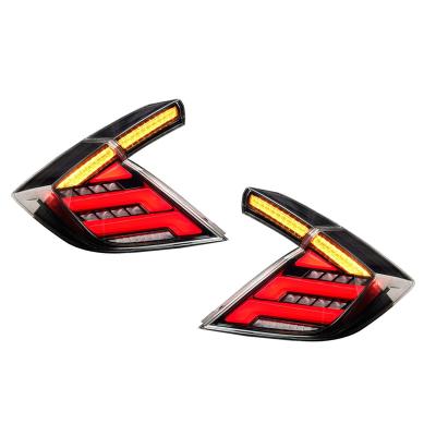 China Autolamp Glistuning Factory Supply Modified Animated Sequential LED Tail Light For Civic Rear Lamp Tail Lights For Type-R Honda Civic 2016-2021 for sale