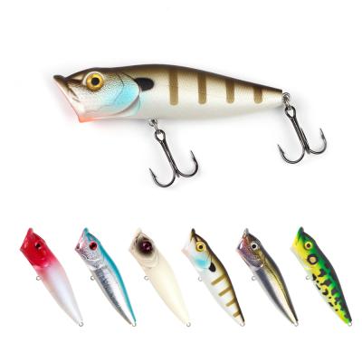 China WEIHE Plastic 9cm 11cm 13cm Simulated Plastic Hard Snap Bait Fishing Lure With Feather For All Top Water for sale