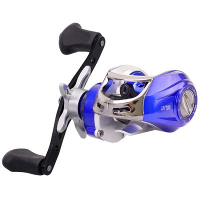 China WEIHE Metal 6.3:1 blue stainless steel plastic baitcasting reels baitcasting reel for saltwater with box for sale