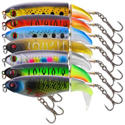 China ABS WEIHE 17g 9cm Big Lie Snap Fishing Hard Spinning Tail Bass Fishing ArtificialBait Lure Topwater for sale