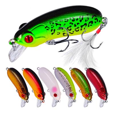 China Wholesale Fishing Lure Hard Crankbait Plastic Bottom Minnow Fishing Lure Equipment for sale