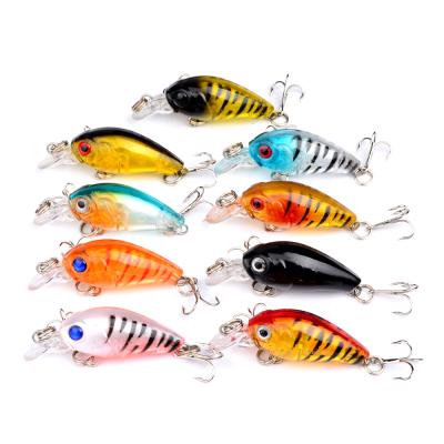 China WEIHE 4.5cm Plastic 4g 10 Pcs/Bag Low Price Wholesale Hard Plastic Fishing Lures Crank Bait for sale